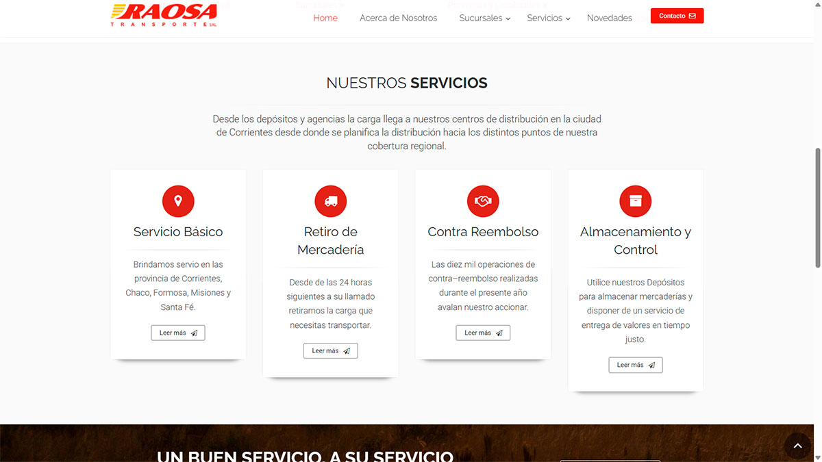 Sitio oficial de Transporte RAOSA