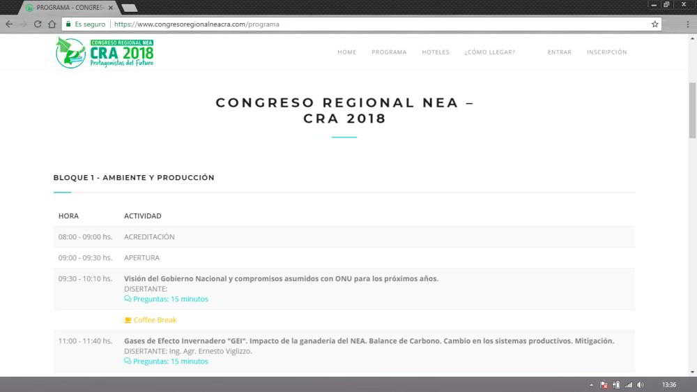 Congreso Regional NEA de CRA 2018